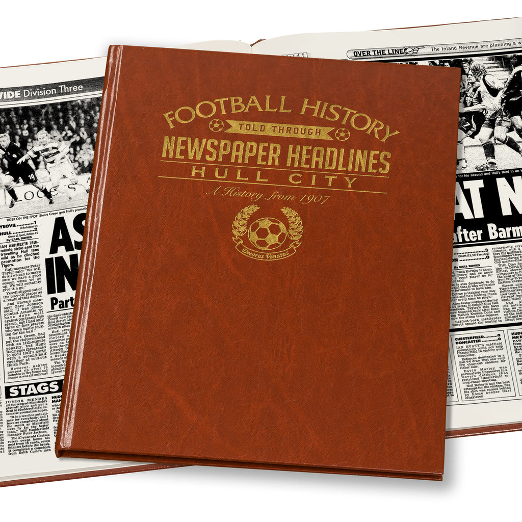 Hull Football Newspaper Book - Brown Leatherette