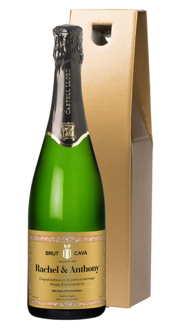 Classic Gold Cava in a Gold Gift Box