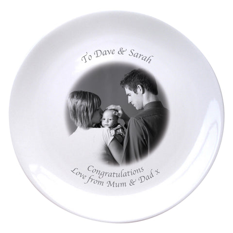 Personalised Photo 8" Bone China Coupe Plate