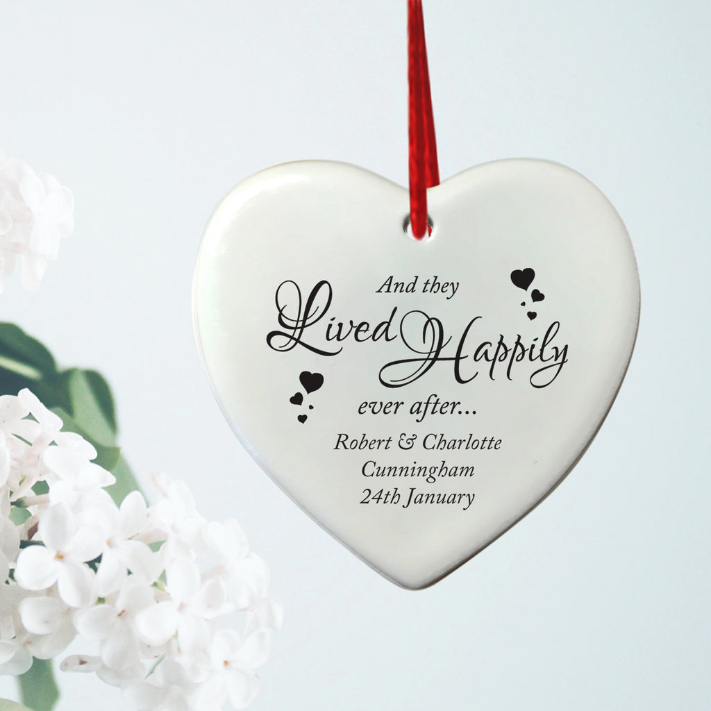 Happily Ever After Hanging Heart Plaque