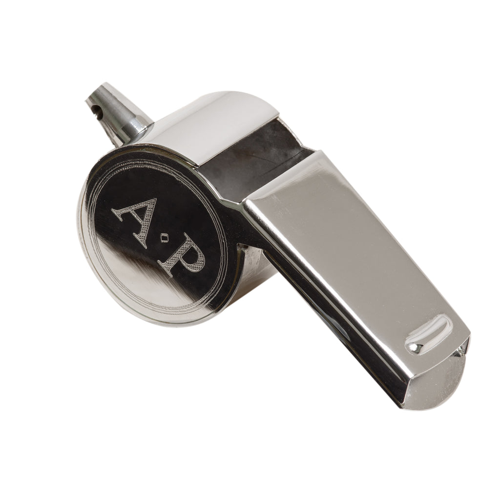 Monogram Circle Stainless Steel Whistle