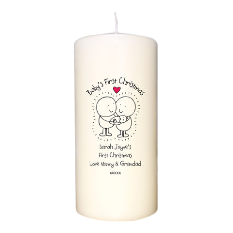 Chilli & Bubble's Baby's First Christmas Candle