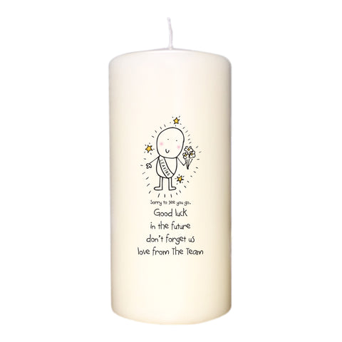 Chilli & Bubble's Leaving Candle