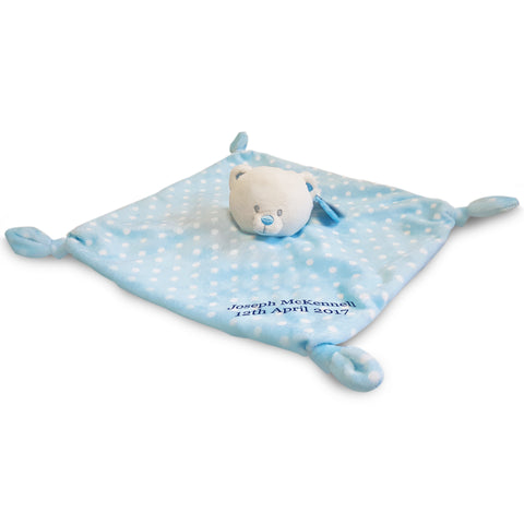 28cm Blue Bear Baby's First Comforter