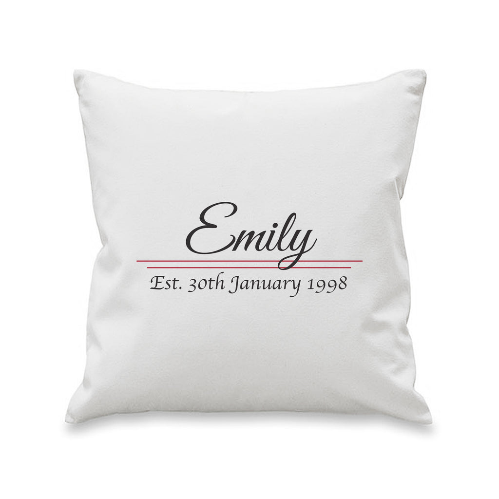 Name Established Cushion Cover