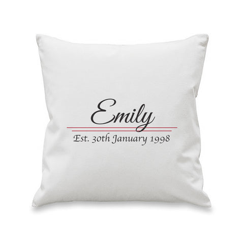 Name Established Cushion Cover