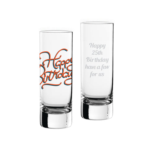 Birthday Shot Glass Orange