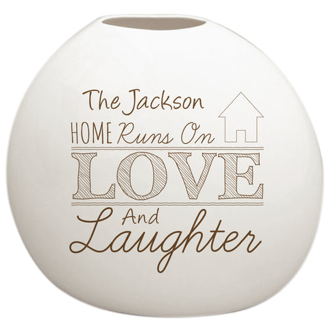 Love and Laughter Bone china Vase