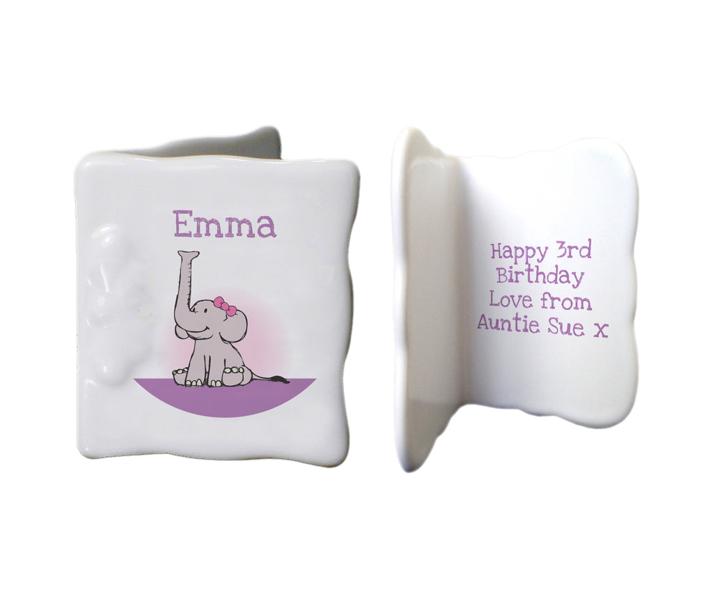 Purple Elephant Message card