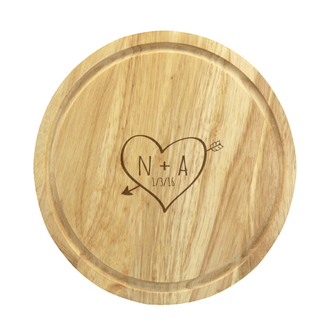 Sketch Heart Pizza Board