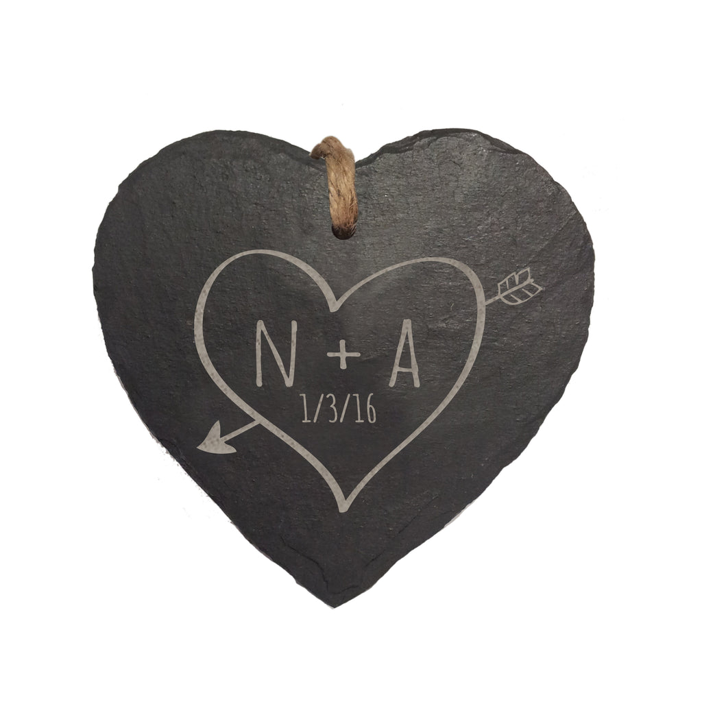 Sketch Heart Slate Hanging Heart