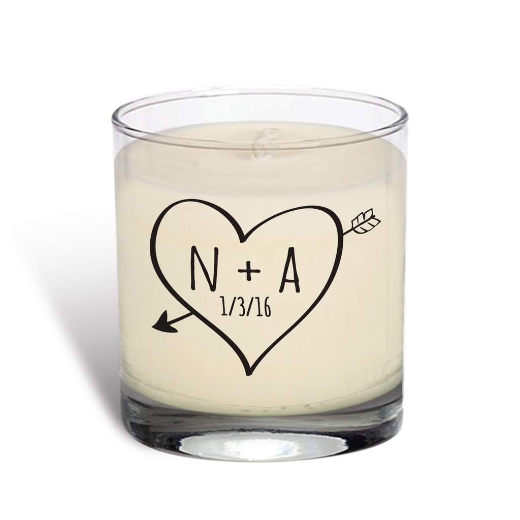 Sketch Heart Vanilla Scented Candle