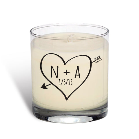 Sketch Heart Vanilla Scented Candle