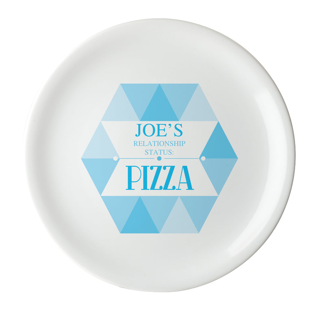Relationship Status Pizza Plate