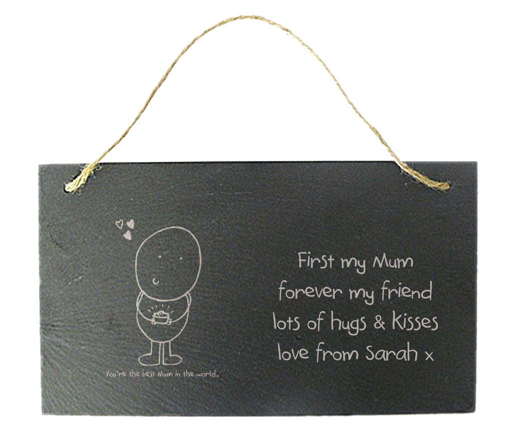 Chilli and Bubbles Mother's Day hanging slate sign