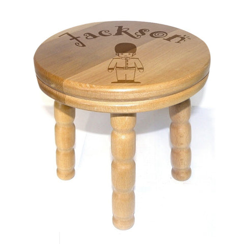 Children's Soldier Wooden Stool