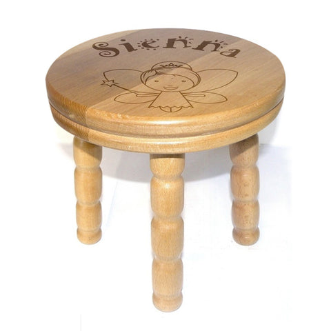 Children's Fairy Princess Wooden Stool