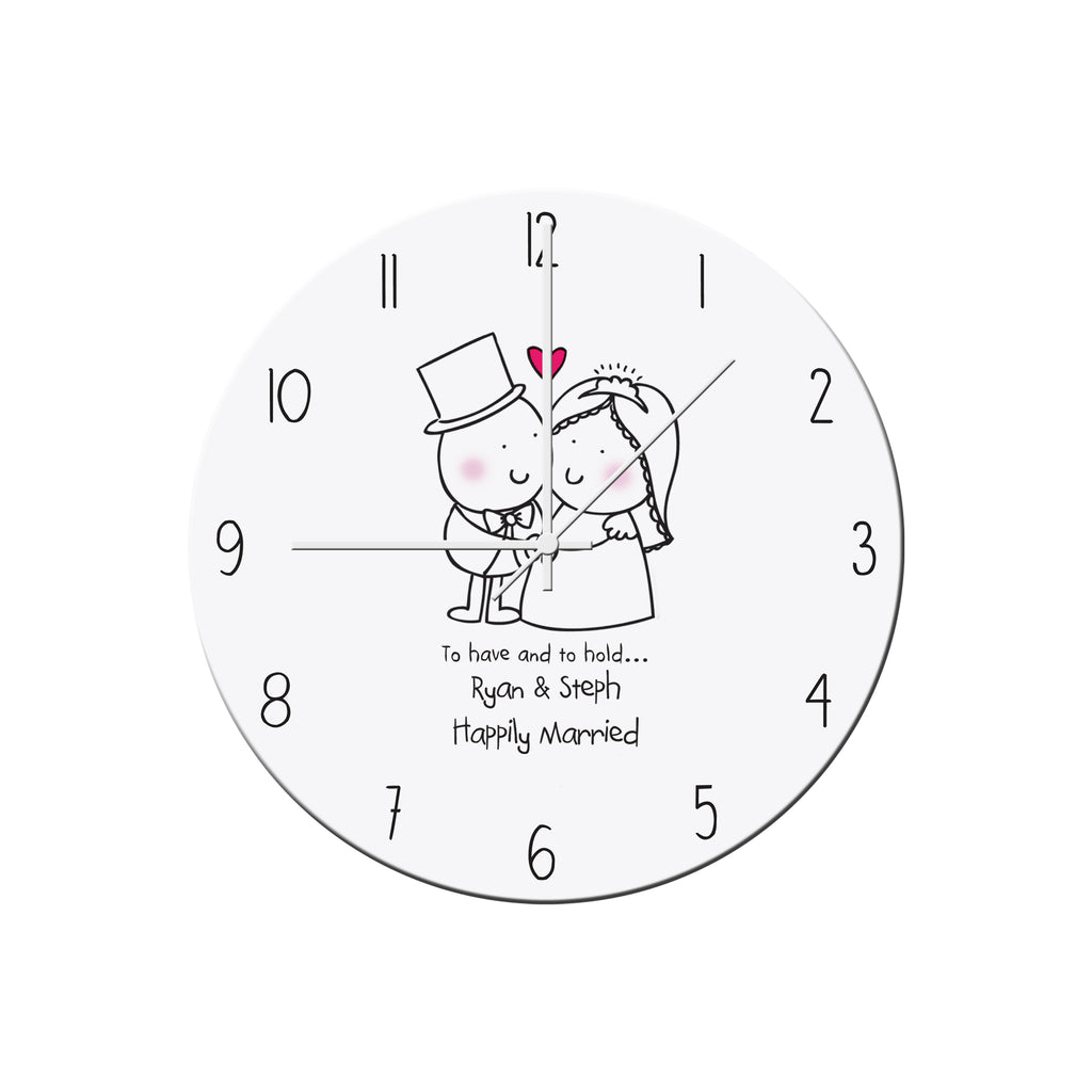Chilli and Bubbles To Have and To Hold Clock