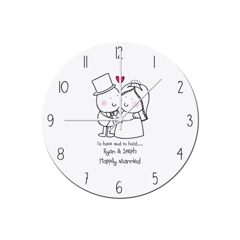 Chilli and Bubbles To Have and To Hold Clock