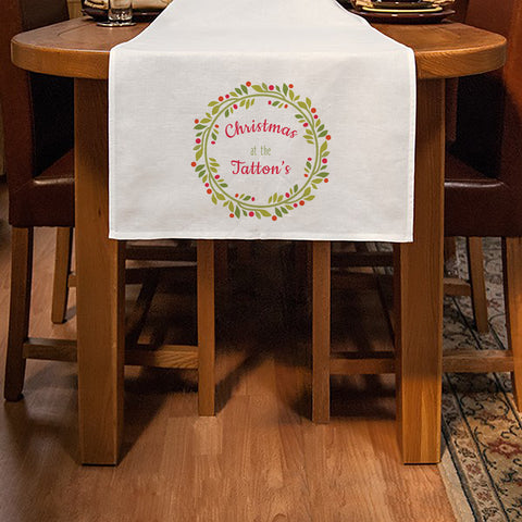 Contemporary Wreath Table Runner