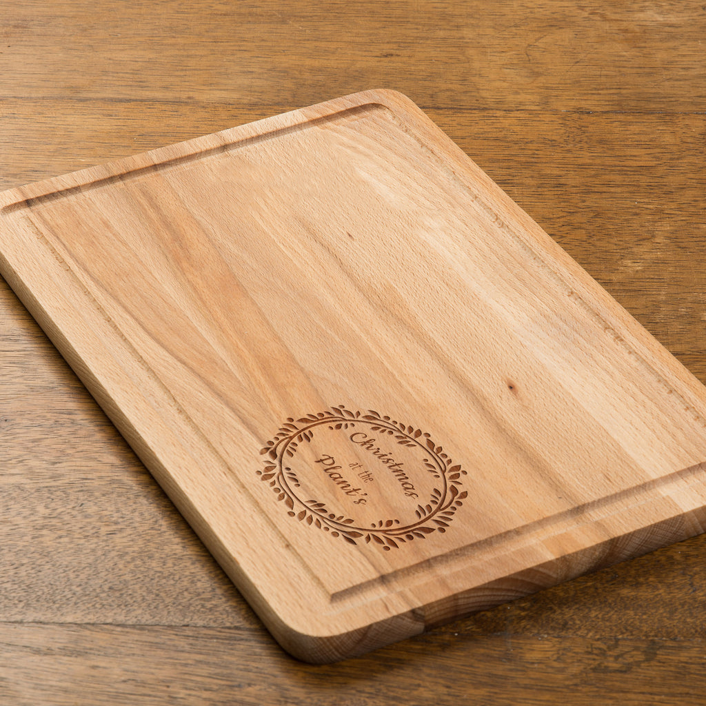Contemporary Wreath Rectangular Chopping Board
