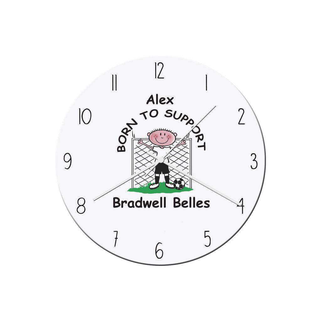 Born to Support Glass Clock