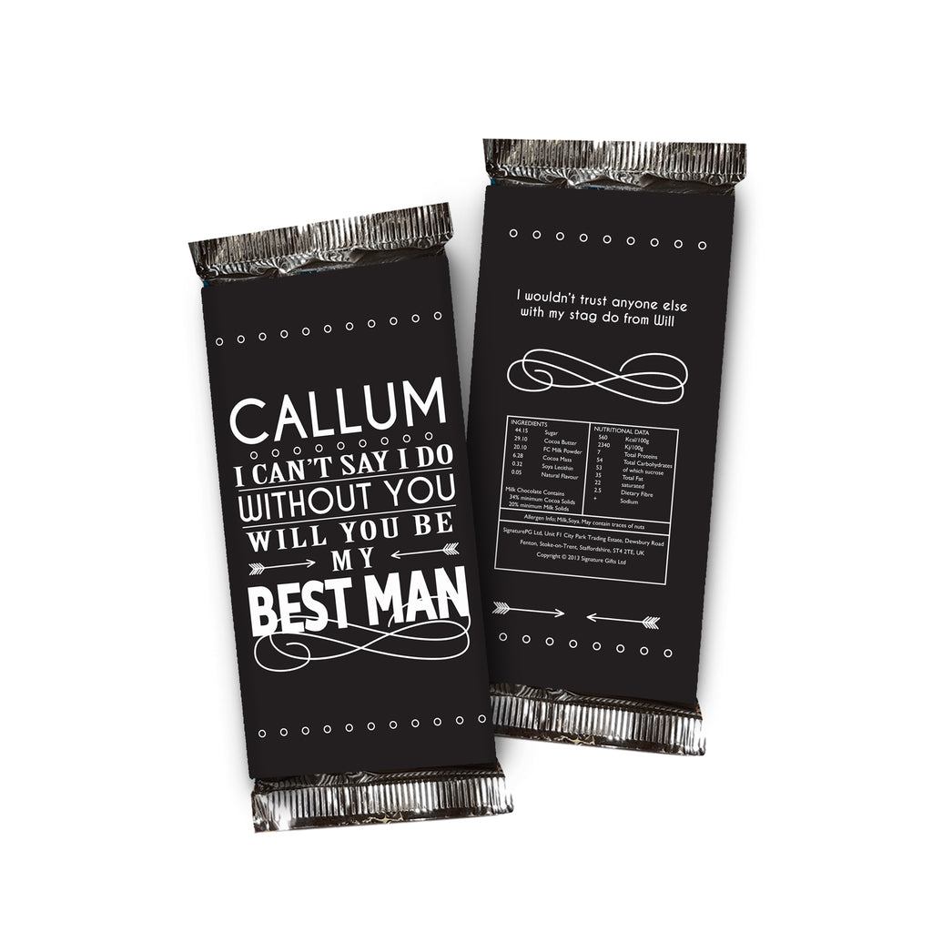 Can't Say I Do Without You Contemporary Chocolate bar