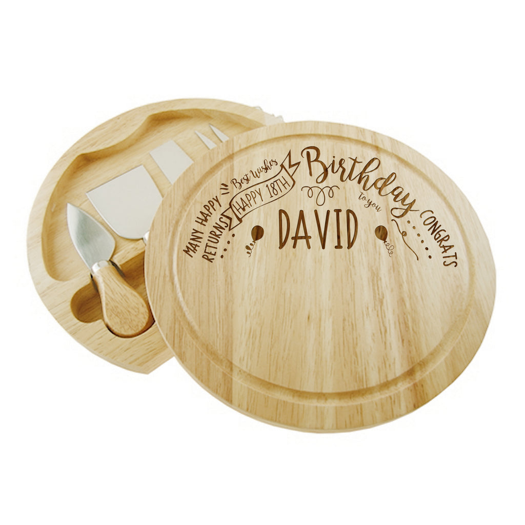 Birthday Slogan Cheese Board