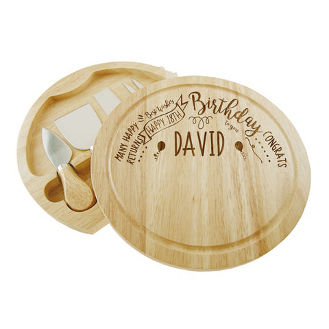 Birthday Slogan Cheese Board