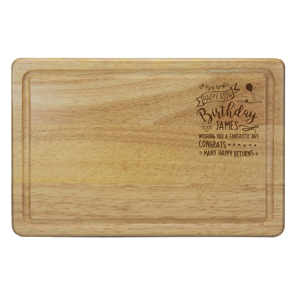 Birthday Slogan Rectangular Chopping Board
