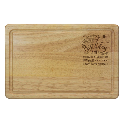 Birthday Slogan Rectangular Chopping Board