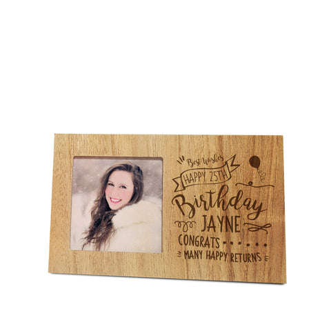 Birthday Slogan Panel Photo Frame
