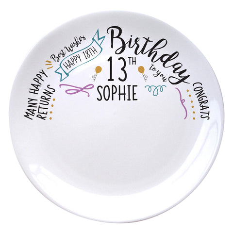 Birthday Slogan 8" Plate