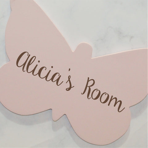 Butterfly Door Sign