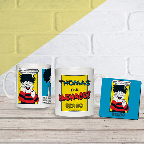 Beano Classic Comic Strip Problem Solved Mug & Coaster