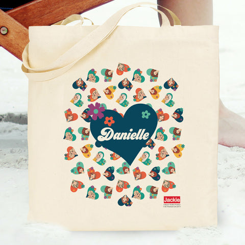 Jackie 'Ditsy Heart' Tote Bag