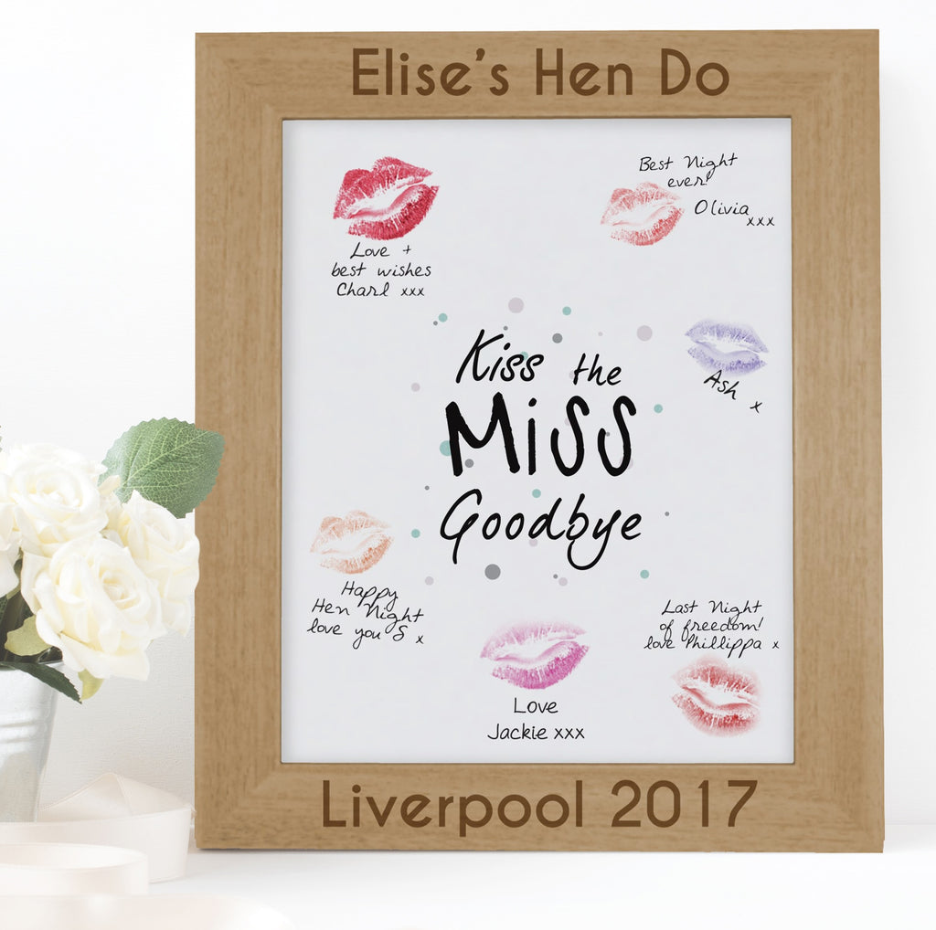 Kiss the Miss goodbye Frame and print