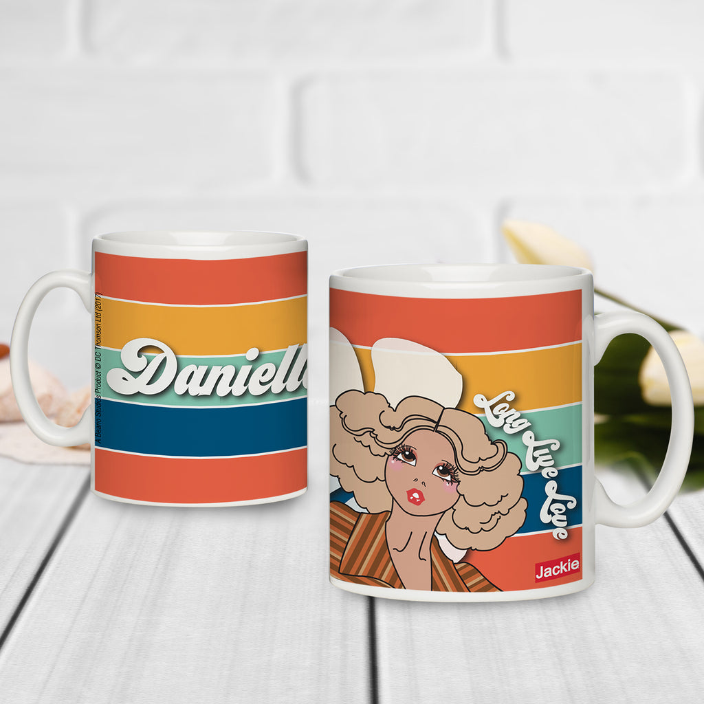 Jackie 'Retro Stripe' Mug