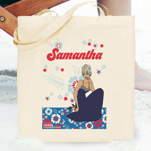 Riviera Floral Tote Bag