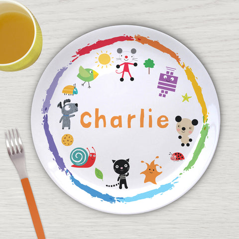 Arty Mouse Scatter Character 8" Plate