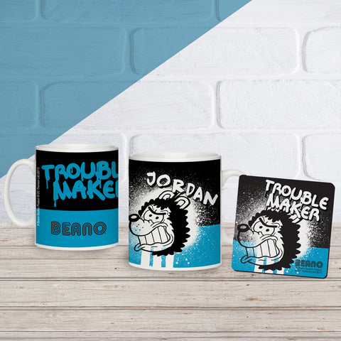 Beano Big Heads Gnasher Mug & Coaster