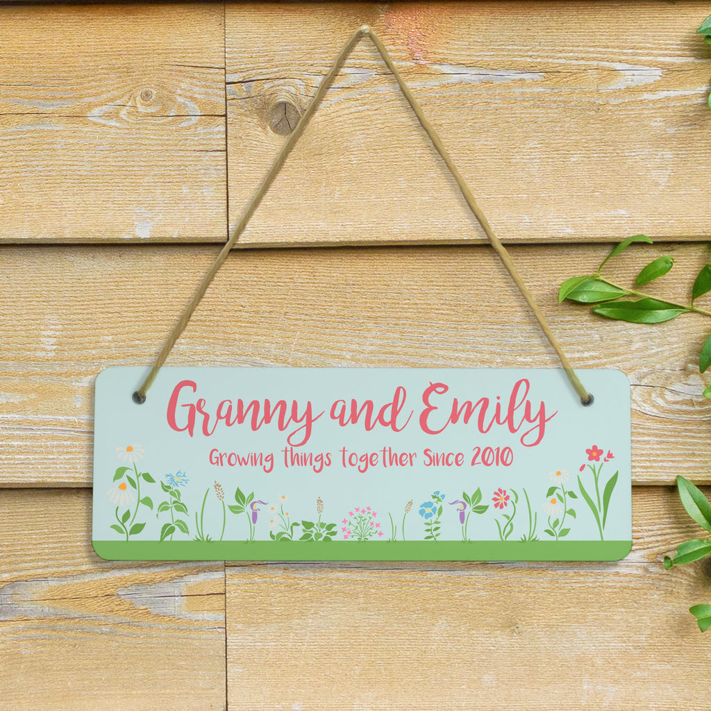 Growing Things Since Hanging Sign
