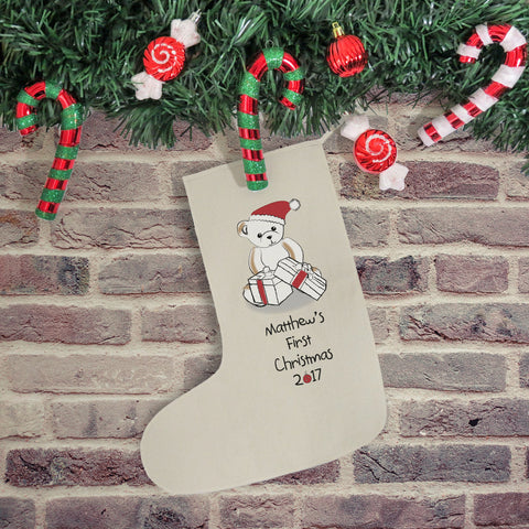 Bear My First Christmas Stocking