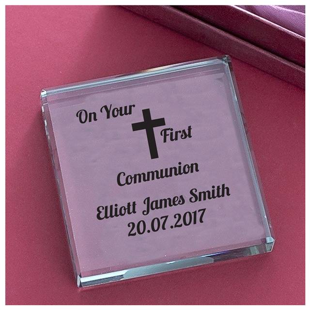 Holy Communion Glass Block
