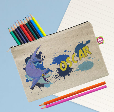 Underwater Adventure Shark Pencil Case and Pencils