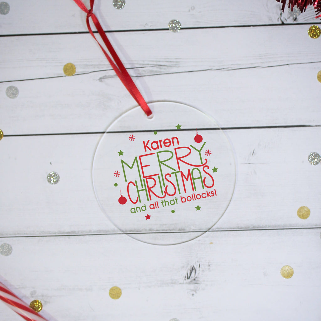 Merry Christmas Acrylic Decoration