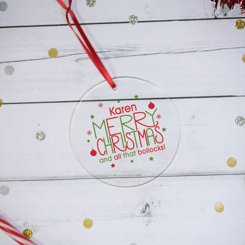 Merry Christmas Acrylic Decoration
