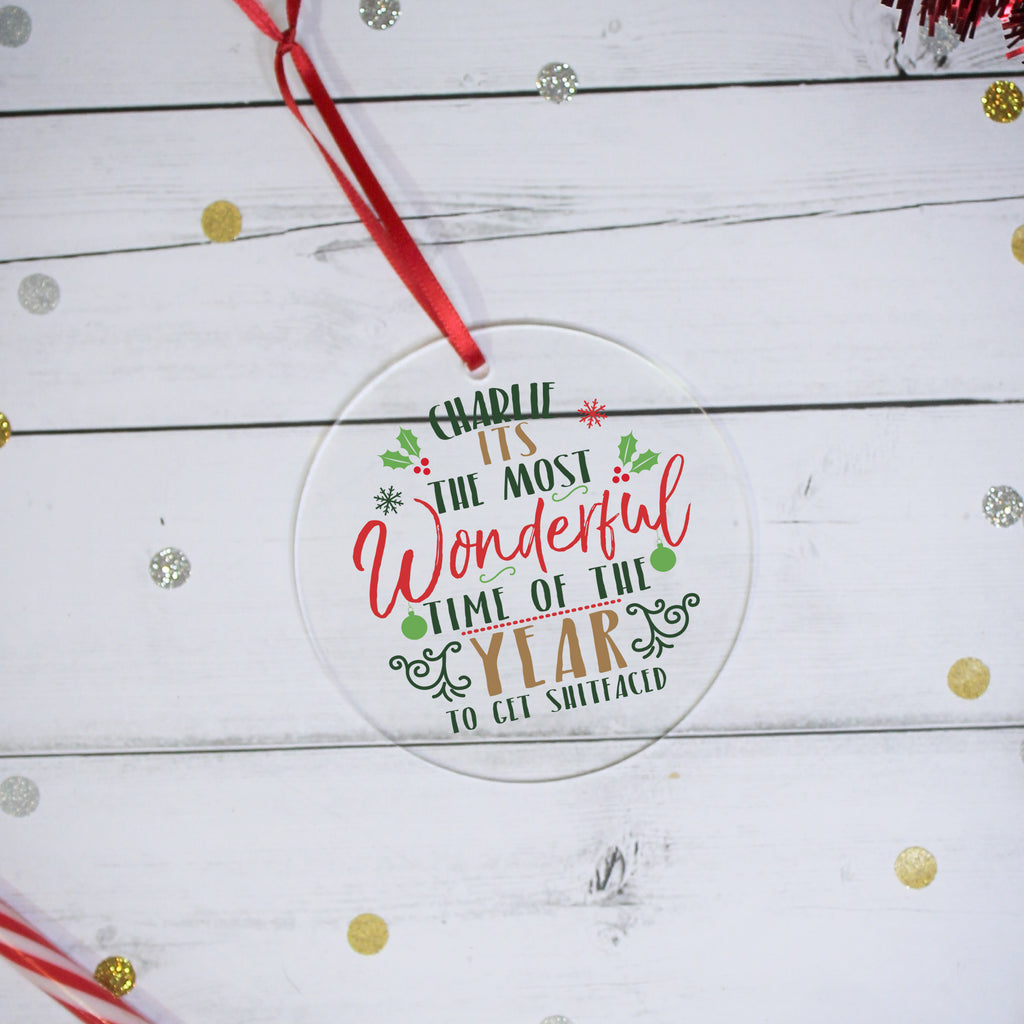 Most Wonderful Time Of The Year Acrylic Decoration