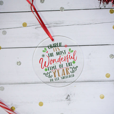 Most Wonderful Time Of The Year Acrylic Decoration