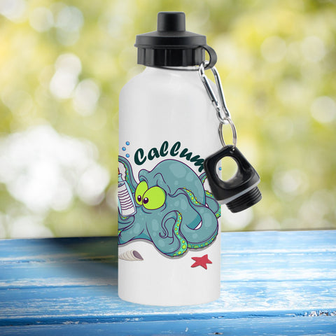 Underwater Adventure Octopus White Drinks Bottle